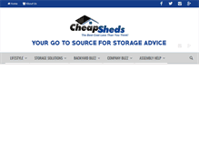 Tablet Screenshot of blog.cheapsheds.com.au